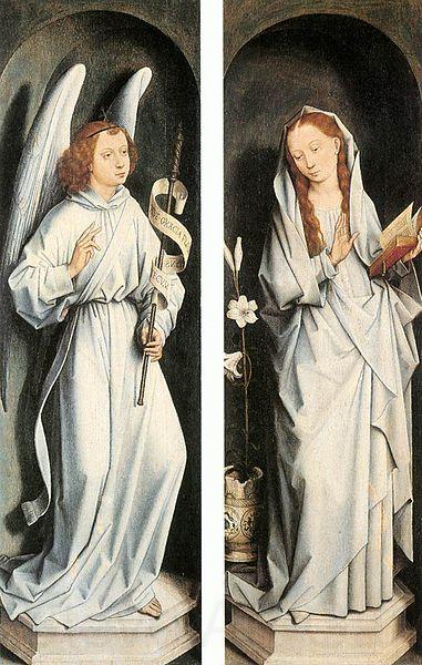 Hans Memling The Annunciation Norge oil painting art